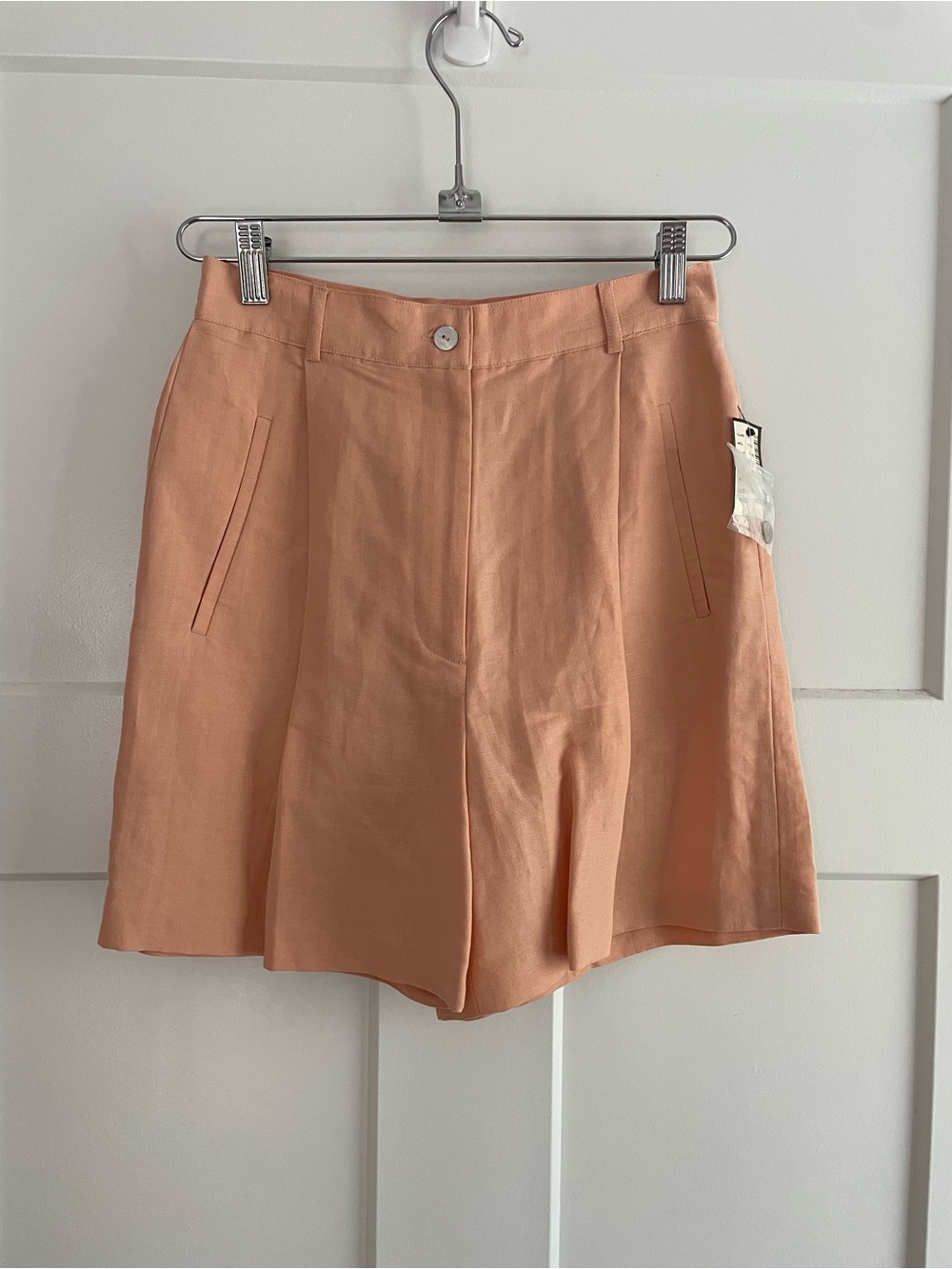 Vintage 90s Deadstock NWT The Limited Linen Blend High Rise Shorts Size 6 - Picture 2 of 8